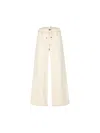Etro High-waisted Wide-leg Denim Jeans With Drawstring Closure In Neutral
