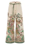 Etro Wide-leg Jeans With Intricate Floral Pattern