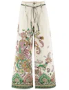 Etro Jeans In Denim In Print On White Base