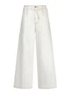 Etro High-waisted Wide-leg Denim Jeans With Drawstring Closure In White
