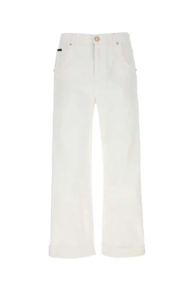 Etro Pegaso-embroidery Straight-leg Jeans In White