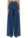 Etro Jeans Wide Leg In Blue