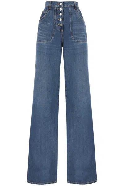 ETRO JEANS WITH BACK FOLIAGE MOTIF