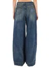 Etro Women Jeans With Embroidered Pegasus In Blue