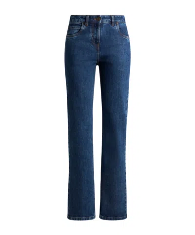 ETRO JEANS WITH EMBROIDERED REAR LOGO
