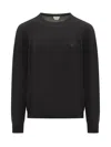 Etro Wool Sweater With Embroidered Monogram In Black