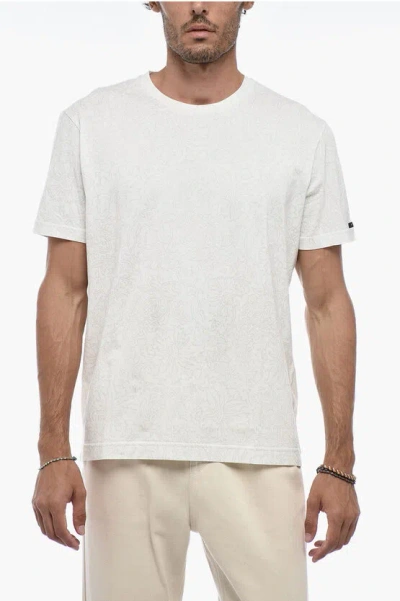 Etro Logo-tag Cotton T-shirt In White