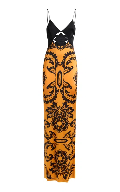 Etro Jersey Maxi Dress In Multi