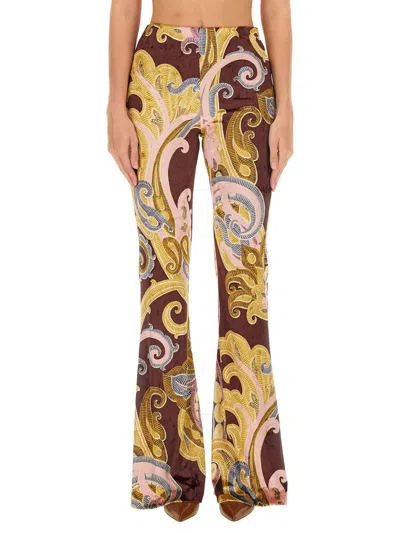 Etro Jersey Trousers In Multicolor