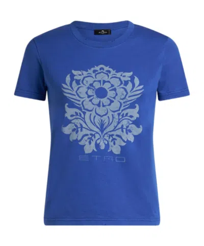 ETRO ETRO FLORAL PRINT JERSEY T-SHIRT