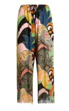 Etro Jersey Wide-leg Pants In Multi