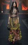 Etro Jeweled Chainmail Top In Black