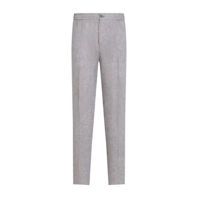 ETRO ETRO JOGGERS BROWN LINEN PANTS