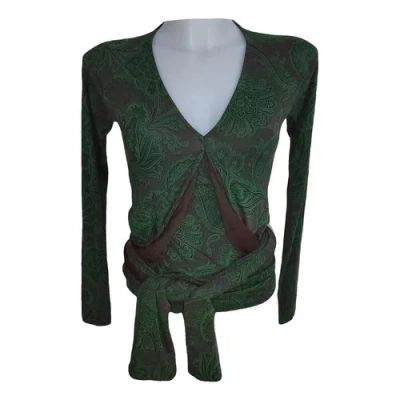 Pre-owned Etro Jumper In Green