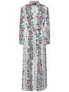 Etro Floral Print Maxi Beach Dress In Multi