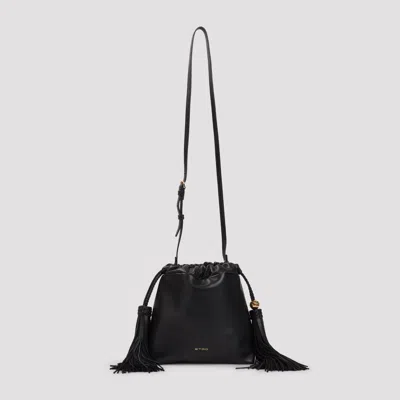 Etro Kalispera Mini Leather Handbag In Black