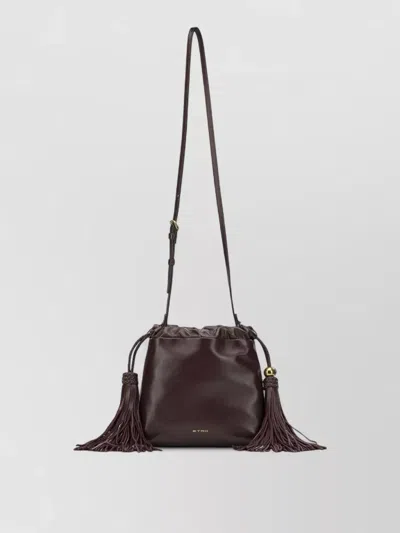 Etro Kalispera Small Shoulder Bag Adjustable Strap In Burgundy