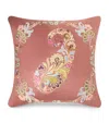 Etro Kentia Embroidered Cushion In Pink