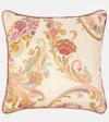 Etro Kentia Embroidered Cushion In White