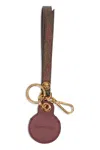 Etro Paisley Motif Keyring Gold Hardware Strap In Brown