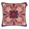 Etro Kiri Velvet Decorative Pillow, 18 X 18 In Burgundy