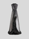 Etro , Printed Silk Bustier Dress With Ruching, Woman, Grey, Size 42 In Grau