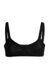 Etro Knit Cotton-blend Bra Top In Black