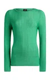 Etro Knit Cotton-blend Top In Green