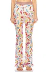 Etro Hose Mit Paisley-makramee In Multicolor On White Base