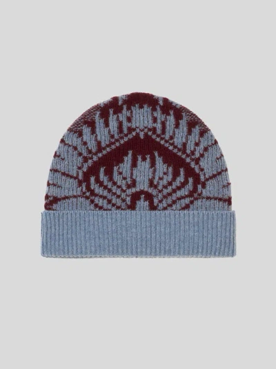 Etro Beanie Hat In Multicolour