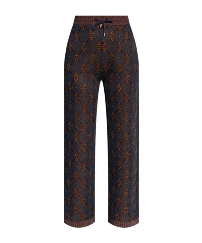 Etro Knit Jogging Trousers With Motif