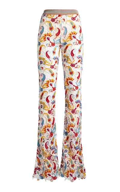 ETRO KNIT LACE FLARED PANTS