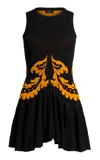 Etro Knit Mini Dress In Black