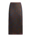 Etro Knit Skirt With Tie-inspired Motif In Multi