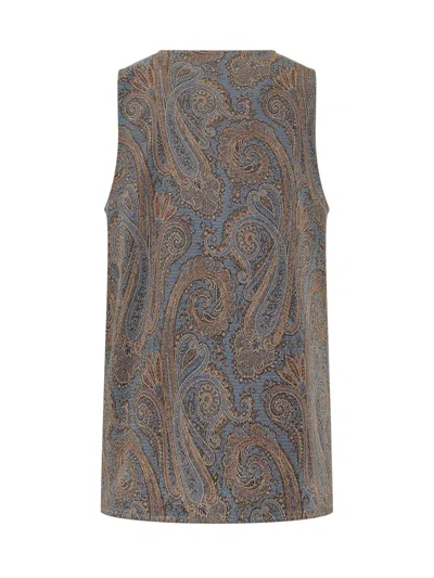 Etro Knit Sweater In Grigio