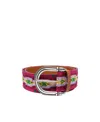 Etro Knitted Bucket Belt In Multicolor