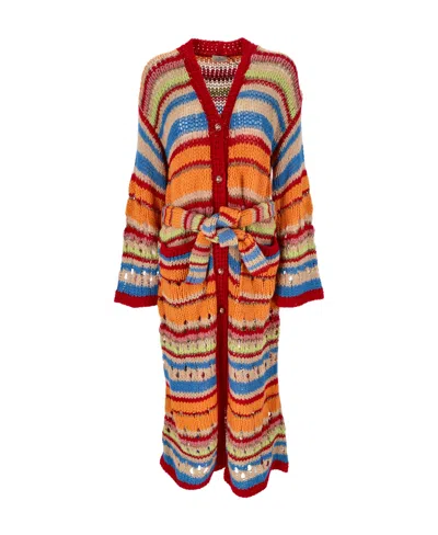 Etro Knitted Button-fastening Cardigan In Multicolor