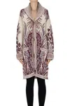 Etro Knitted Coat In Multicoloured