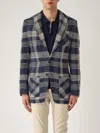 Etro Knitted Jacket Half-lined Jacket In Blue