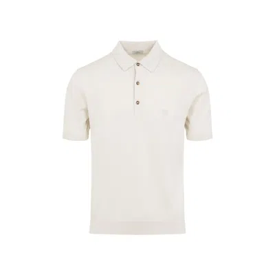 Etro Knitted Polo Men In White