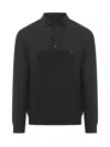 Etro Knitted Polo Shirt In Black