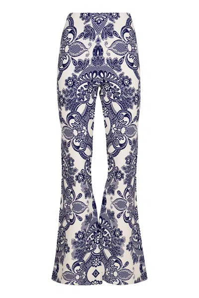 Etro Women's Knitted Trousers In Blue