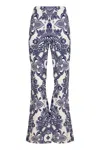 Etro Women's Knitted Trousers In Blue