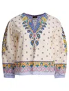 Etro Printed Paisley V-neck Knitwear