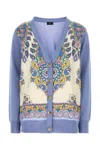 Etro V-neck Patterned Cardigan With Long Sleeves