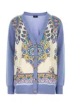 Etro V-neck Patterned Cardigan With Long Sleeves