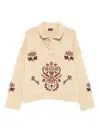 Etro Lace-up Embroidered Sweater In White