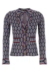 Etro Fitted V-neck Patterned Cardigan In Printed