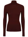 Etro , Wool Turtleneck Sweater, Woman, Burgundy, Size 40