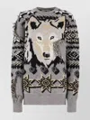 Etro Knitwear With Animal Motif And Geometric Pattern